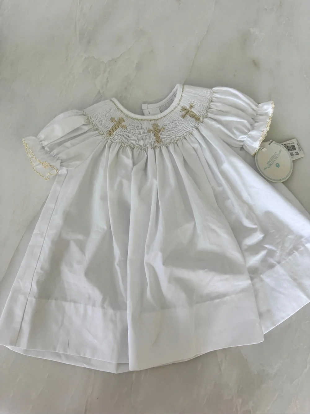 Edgehill Collection Heiloom Smocked Cross Dress